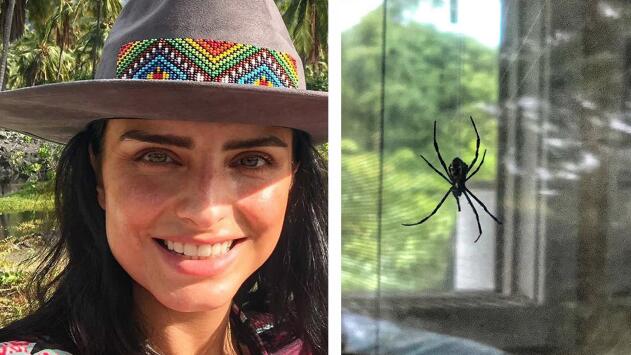 Aislinn Derbez superó su miedo a las arañas en un lugar donde está prohibido matarlas